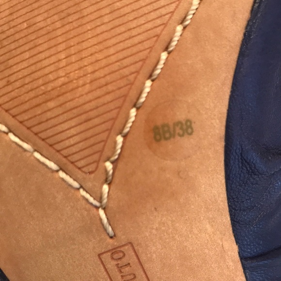 Royal Blue Vince Camuto heels with flower detail - Picture 5 of 8